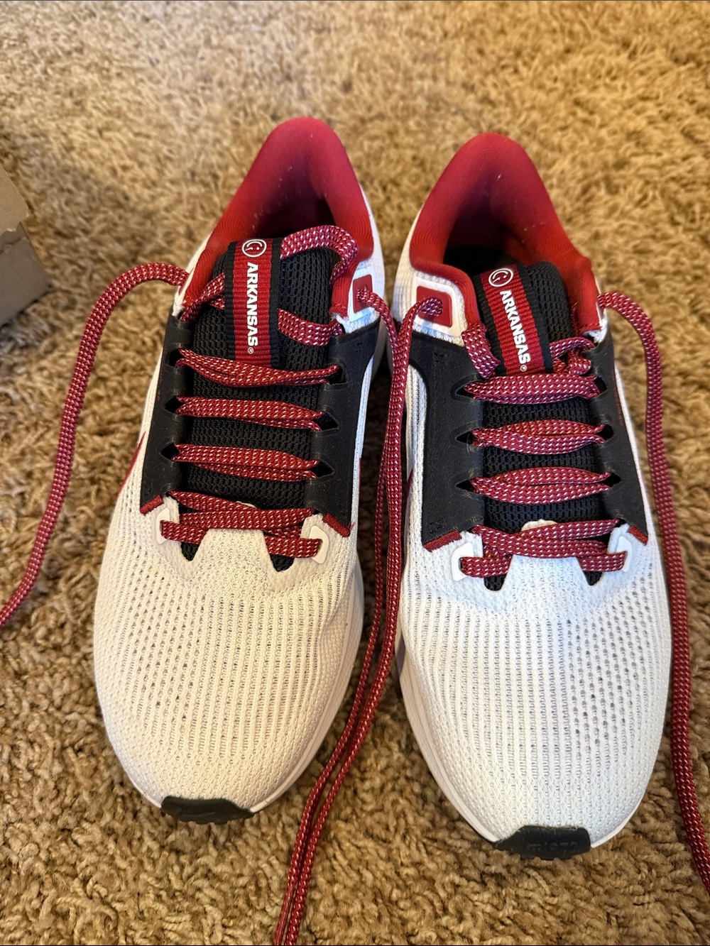 Arkansas Red & White Athletic Sneakers